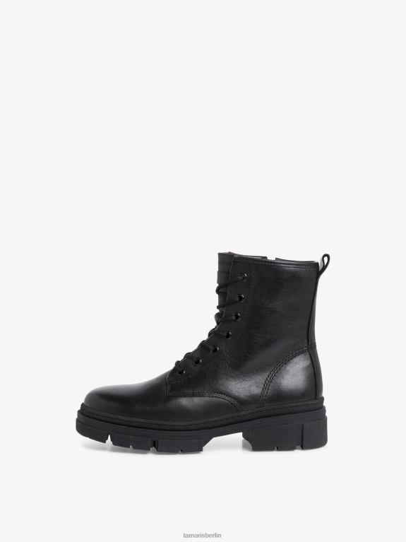 de Tamaris Frauen Lederstiefelette - schwarz/schwarzes Leder 0LHV4995 Schuhe