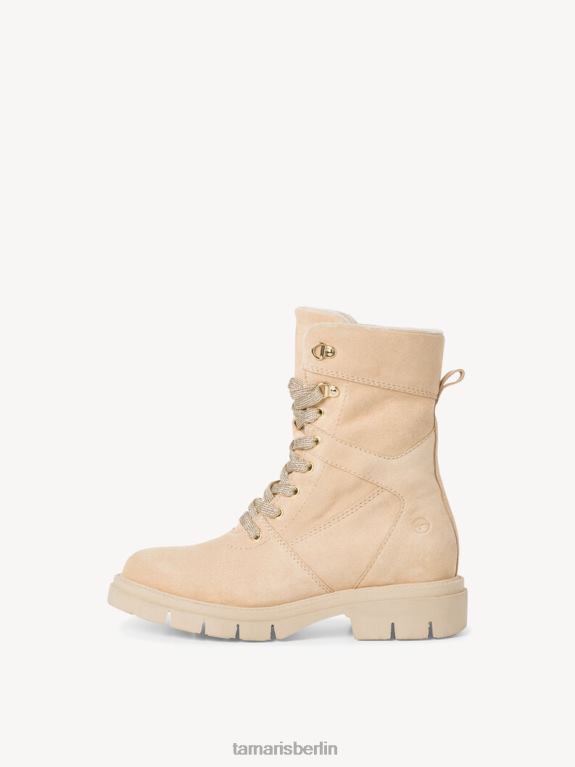 de Tamaris Frauen Lederstiefelette - schwarzes Warmfutter/beige 0LHV418 Schuhe