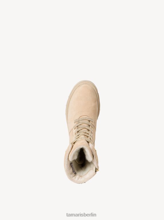 de Tamaris Frauen Lederstiefelette - schwarzes Warmfutter/beige 0LHV418 Schuhe