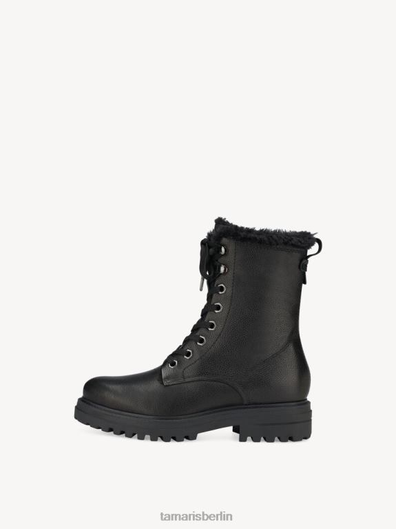 de Tamaris Frauen Lederstiefelette - schwarzes Warmfutter/schwarz 0LHV41221 Schuhe
