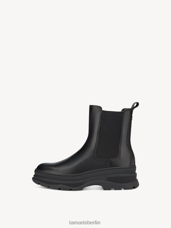 de Tamaris Frauen Lederstiefelette - schwarzes Warmfutter/schwarz 0LHV4506 Schuhe