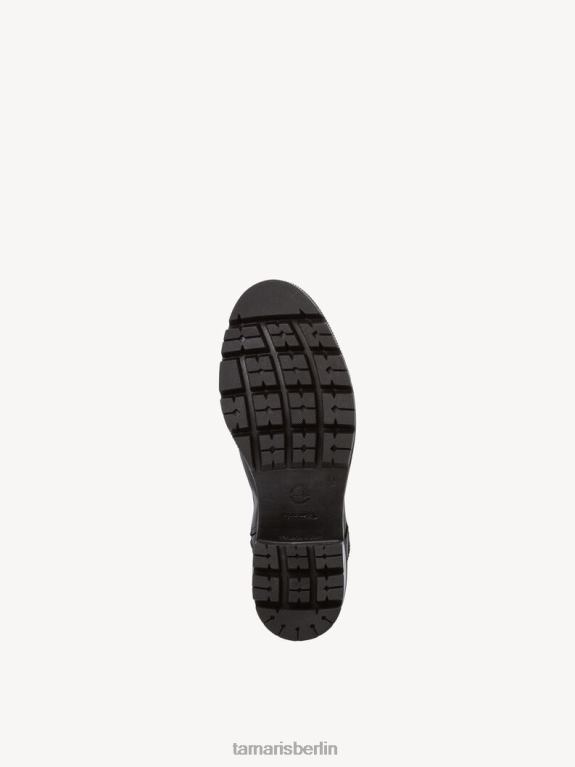 de Tamaris Frauen Lederstiefelette - schwarzes Warmfutter/schwarzes Leder 0LHV41256 Schuhe