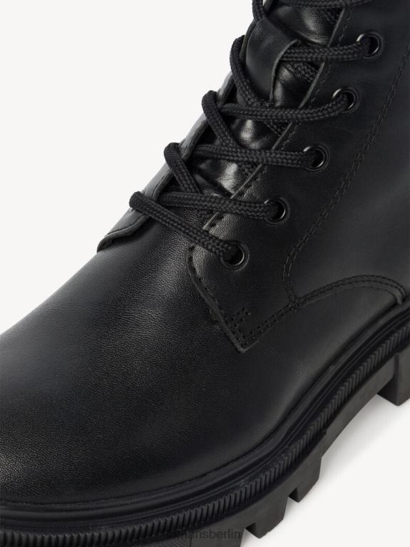 de Tamaris Frauen Lederstiefelette - schwarzes Warmfutter/schwarzes Leder 0LHV4195 Schuhe