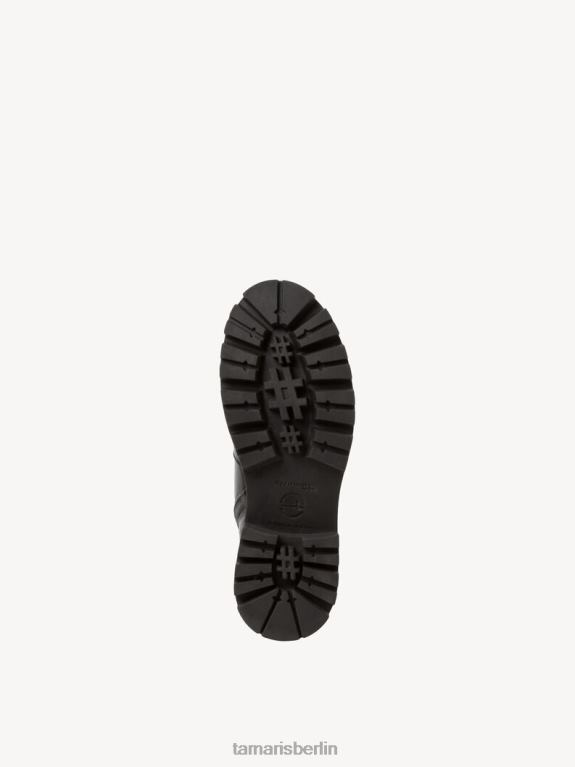 de Tamaris Frauen Lederstiefelette - schwarzes Warmfutter/schwarzes Leder 0LHV4989 Schuhe