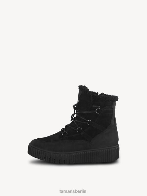 de Tamaris Frauen Lederstiefelette - schwarzes Warmfutter/schwarzes Uni 0LHV4320 Schuhe