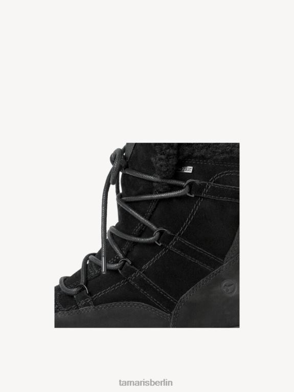 de Tamaris Frauen Lederstiefelette - schwarzes Warmfutter/schwarzes Uni 0LHV4320 Schuhe