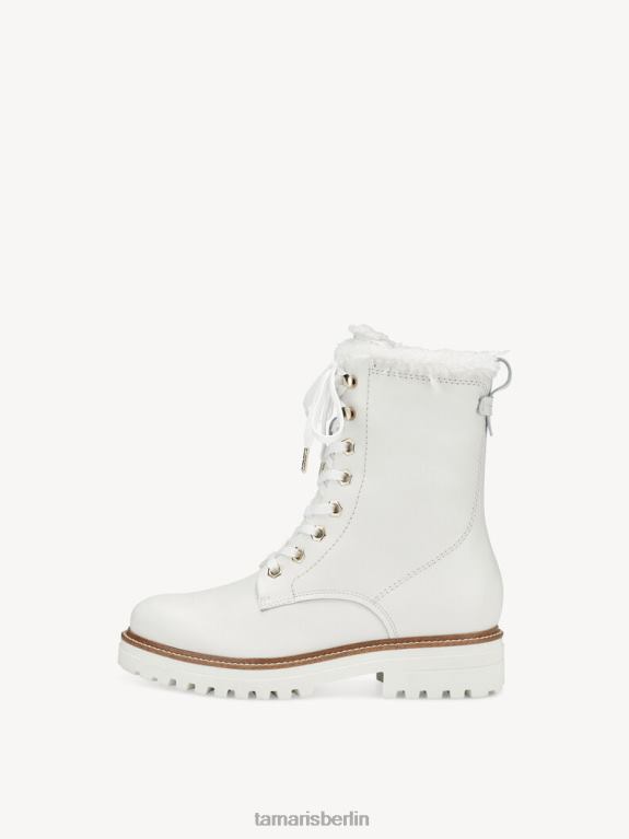 de Tamaris Frauen Lederstiefelette - weißes Warmfutter/offwhite 0LHV41551 Schuhe