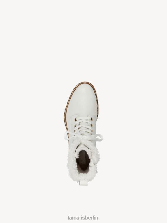 de Tamaris Frauen Lederstiefelette - weißes Warmfutter/offwhite 0LHV41551 Schuhe