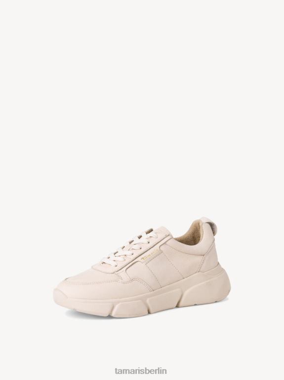de Tamaris Frauen Ledersneaker - Beige/Elfenbein 0LHV42355 Schuhe
