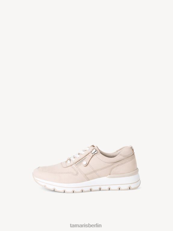 de Tamaris Frauen Ledersneaker – Beige/Elfenbein Nubuk 0LHV41885 Schuhe