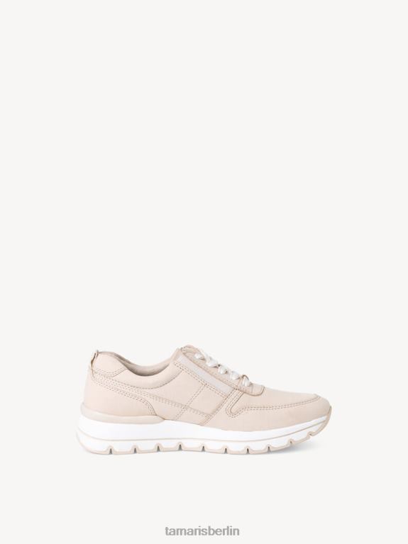 de Tamaris Frauen Ledersneaker – Beige/Elfenbein Nubuk 0LHV41885 Schuhe