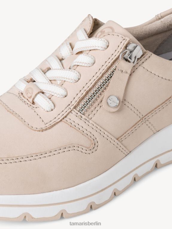 de Tamaris Frauen Ledersneaker – Beige/Elfenbein Nubuk 0LHV41885 Schuhe