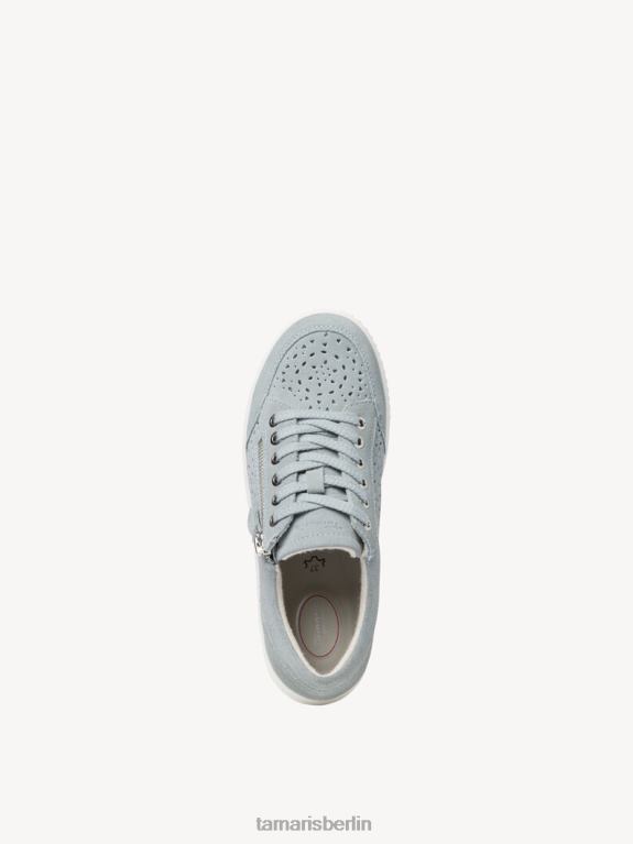 de Tamaris Frauen Ledersneaker – Blau/Himmel 0LHV41017 Schuhe