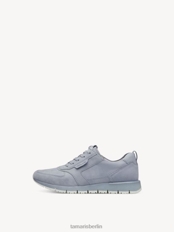 de Tamaris Frauen Ledersneaker – Blau/Sky Pearl 0LHV4175 Schuhe