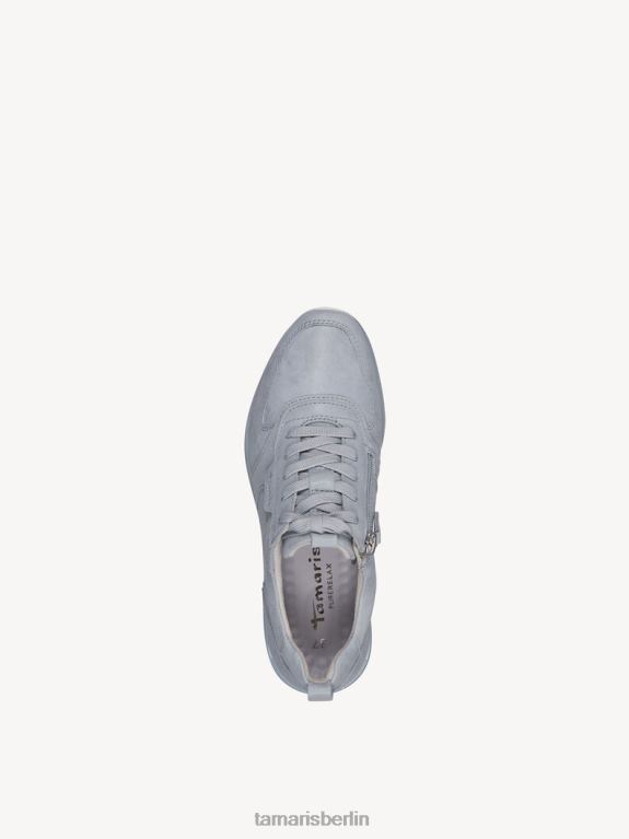 de Tamaris Frauen Ledersneaker – Blau/Sky Pearl 0LHV4175 Schuhe