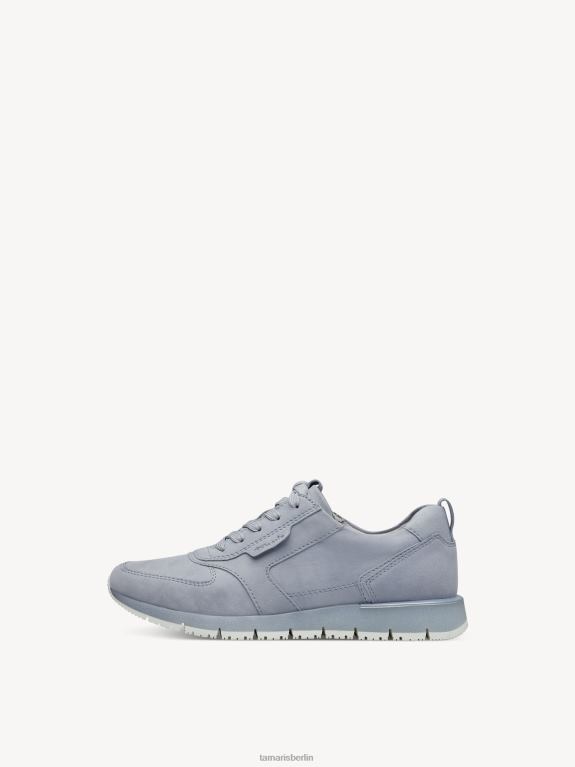 de Tamaris Frauen Ledersneaker – Blau/Sky Pearl 0LHV4175 Schuhe
