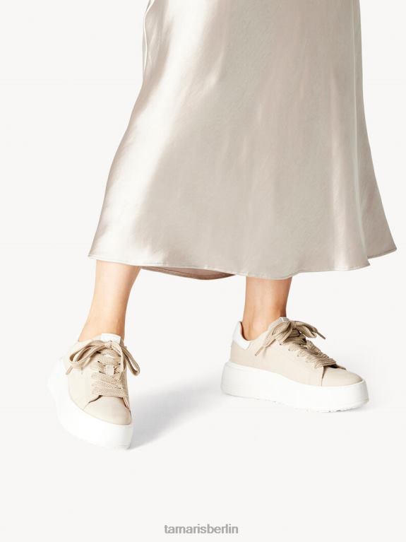 de Tamaris Frauen Ledersneaker - Braun/Antilope 0LHV41963 Schuhe