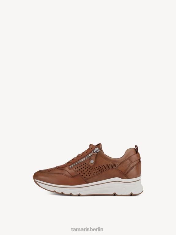 de Tamaris Frauen Ledersneaker - Braun/Kamelstruktur. 0LHV41626 Schuhe