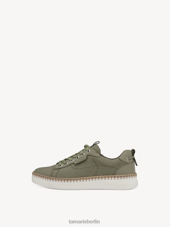 de Tamaris Frauen Ledersneaker – Grün/Salbei 0LHV4660 Schuhe