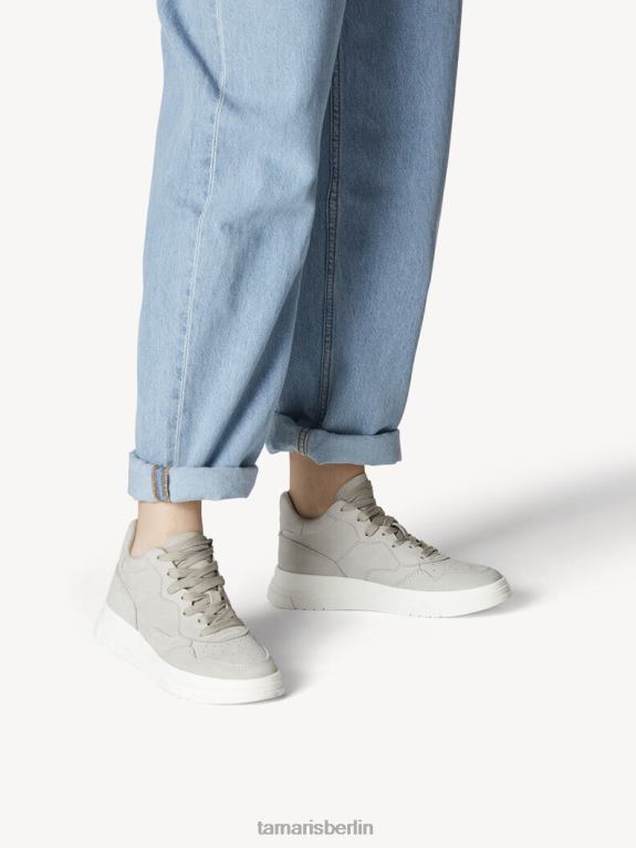 de Tamaris Frauen Ledersneaker - Grau/Hellgrau 0LHV41002 Schuhe