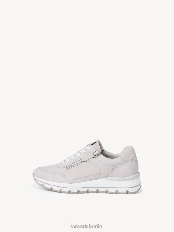 de Tamaris Frauen Ledersneaker - Grau/Hellgraues Nubuc 0LHV41695 Schuhe