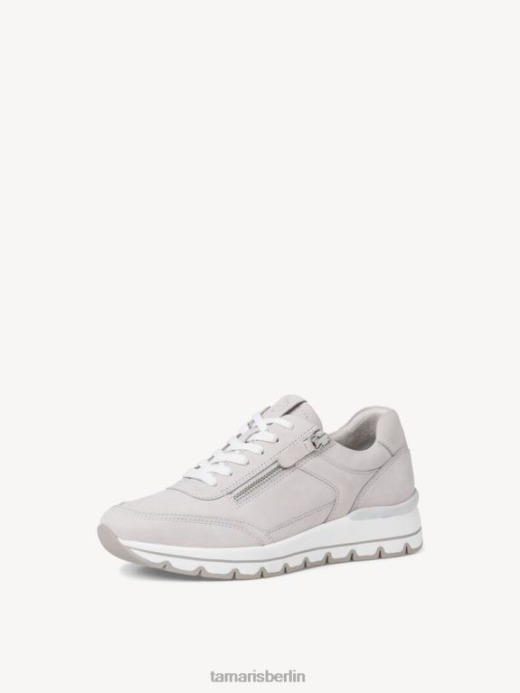 de Tamaris Frauen Ledersneaker - Grau/Hellgraues Nubuc 0LHV41695 Schuhe