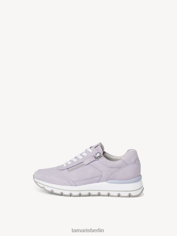 de Tamaris Frauen Ledersneaker – Lila/Flieder Nubuk 0LHV4792 Schuhe