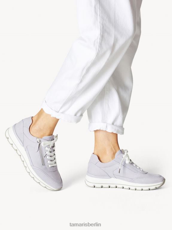 de Tamaris Frauen Ledersneaker – Lila/Flieder Nubuk 0LHV4792 Schuhe