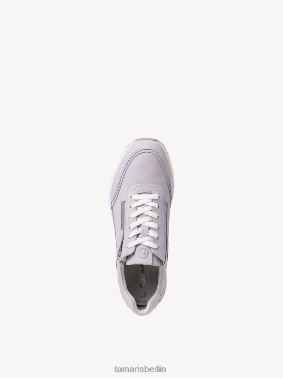 de Tamaris Frauen Ledersneaker – Lila/Flieder Nubuk 0LHV4792 Schuhe
