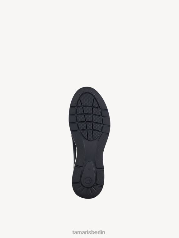 de Tamaris Frauen Ledersneaker - Schwarz/Schwarz Uni 0LHV4377 Schuhe