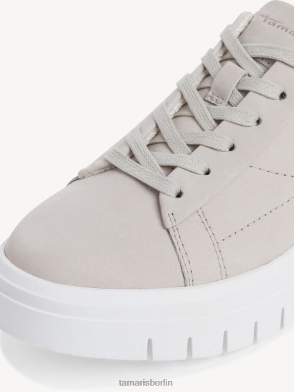 de Tamaris Frauen Ledersneaker - Weiß/Offwhite 0LHV4533 Schuhe