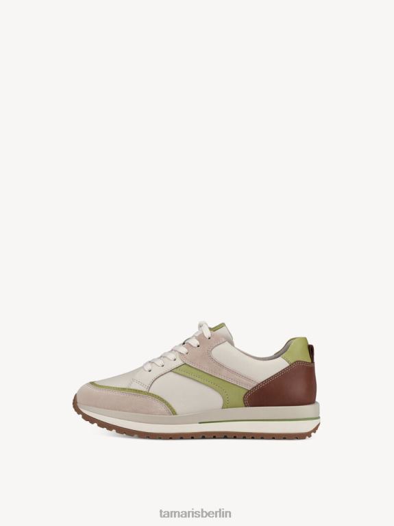 de Tamaris Frauen Ledersneaker – beige/elfenbeinfarbener Kamm 0LHV4173 Schuhe