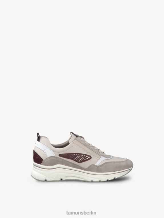 de Tamaris Frauen Ledersneaker – beige/elfenbeinfarbener Kamm 0LHV42270 Schuhe