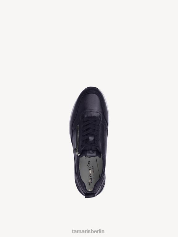 de Tamaris Frauen Ledersneaker - blau/navy uni 0LHV42046 Schuhe