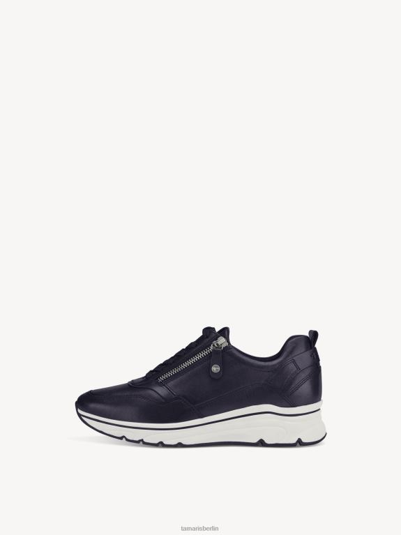 de Tamaris Frauen Ledersneaker - blau/navy uni 0LHV42046 Schuhe