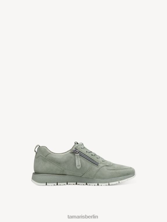 de Tamaris Frauen Ledersneaker – grünes/olivgrünes Wildleder 0LHV4707 Schuhe