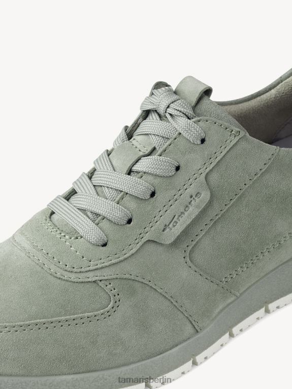 de Tamaris Frauen Ledersneaker – grünes/olivgrünes Wildleder 0LHV4707 Schuhe