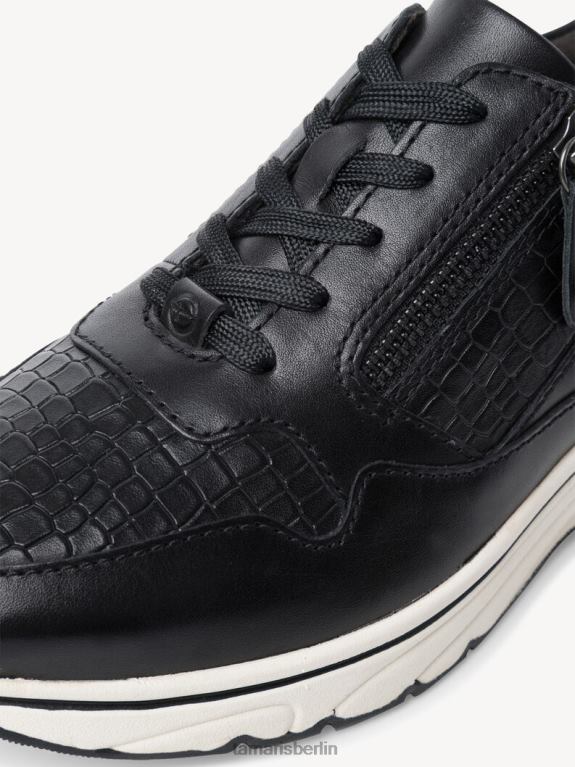 de Tamaris Frauen Ledersneaker - schwarz 0LHV42297 Schuhe