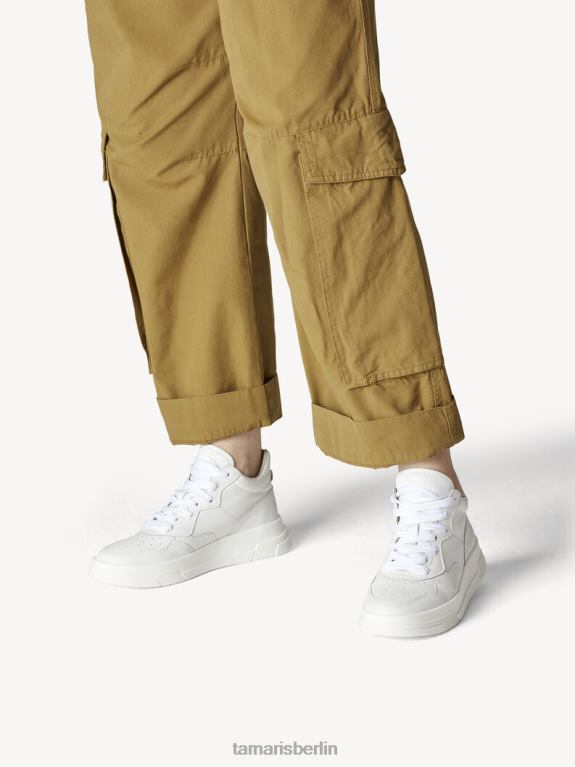 de Tamaris Frauen Ledersneaker – weiß/weißes Leder 0LHV41682 Schuhe