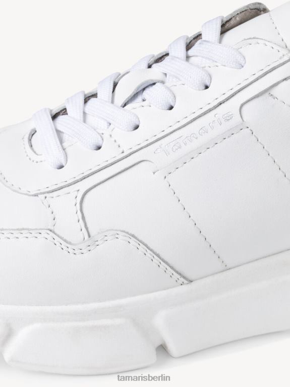 de Tamaris Frauen Ledersneaker – weiß/weißes Leder 0LHV42349 Schuhe