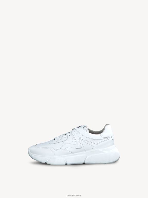 de Tamaris Frauen Ledersneaker – weiß/weißes Leder 0LHV4249 Schuhe