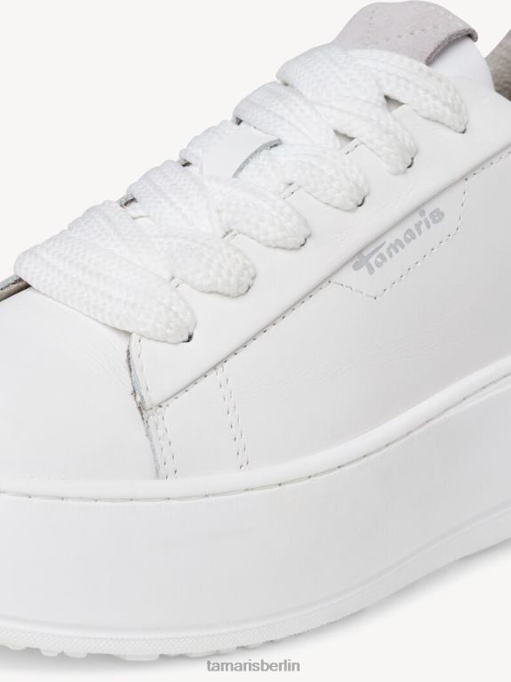 de Tamaris Frauen Ledersneaker – weiß/weißes Leder 0LHV4993 Schuhe