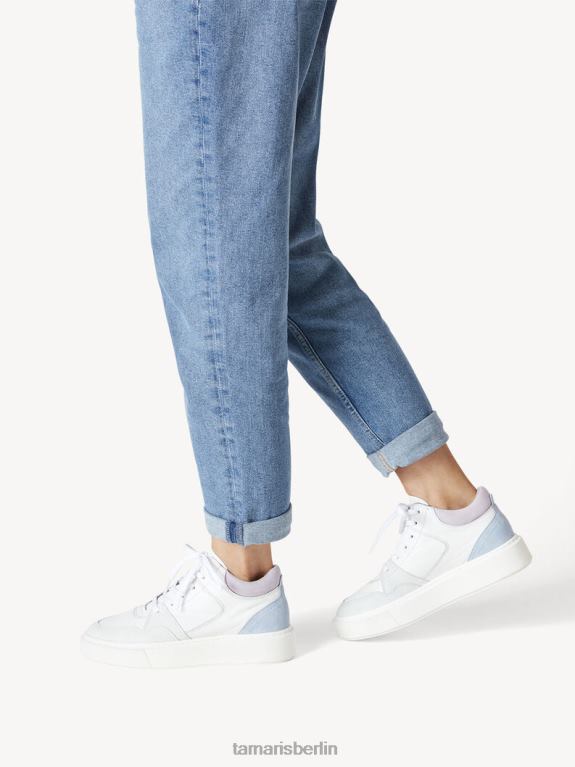 de Tamaris Frauen Ledersneaker – weiß/weiß gekämmt 0LHV42005 Schuhe