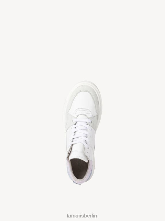 de Tamaris Frauen Ledersneaker – weiß/weiß gekämmt 0LHV42005 Schuhe