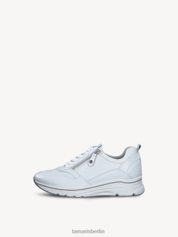 de Tamaris Frauen Ledersneaker - weiß/weiß uni 0LHV42283 Schuhe