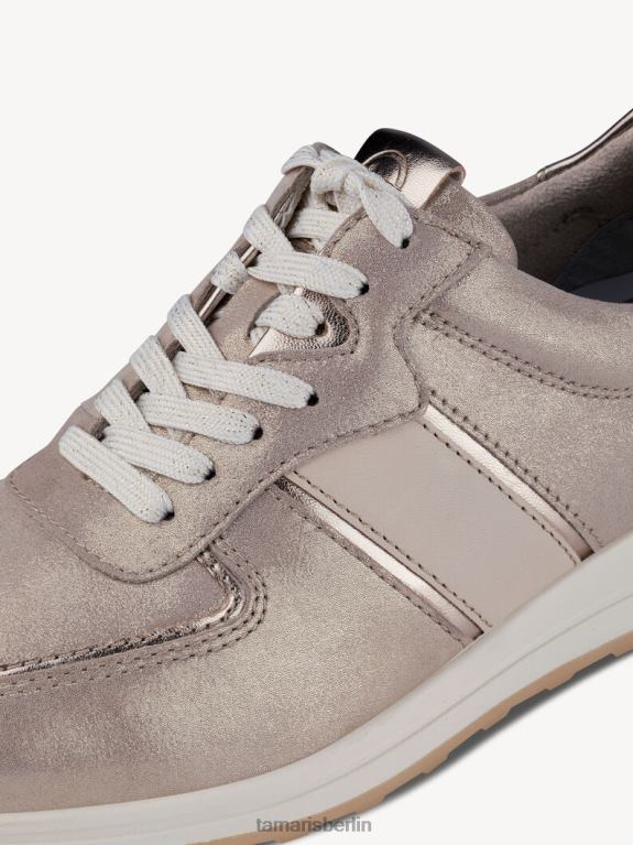 de Tamaris Frauen Sneaker - Beige/Champagner-Kamm 0LHV4708 Schuhe