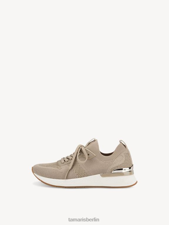 de Tamaris Frauen Sneaker - Beige/Elfenbein-Metallic 0LHV41024 Schuhe