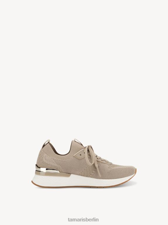 de Tamaris Frauen Sneaker - Beige/Elfenbein-Metallic 0LHV41024 Schuhe
