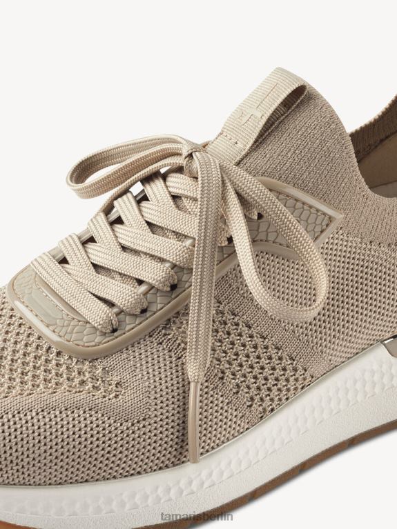 de Tamaris Frauen Sneaker - Beige/Elfenbein-Metallic 0LHV41024 Schuhe