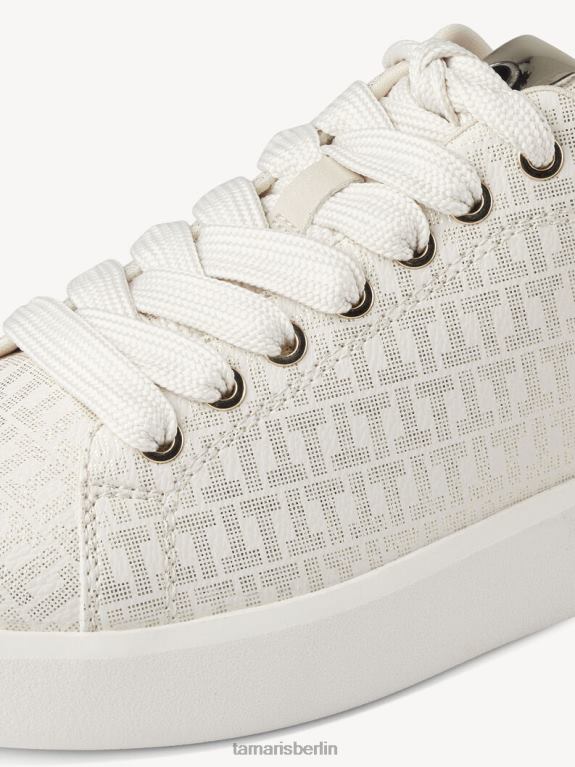 de Tamaris Frauen Sneaker - Beige/Elfenbein-Metallic 0LHV41960 Schuhe